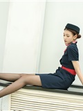 SIW Sven Media 044 autumn flight attendant uniform dress hat scarf - Jiahui(46)